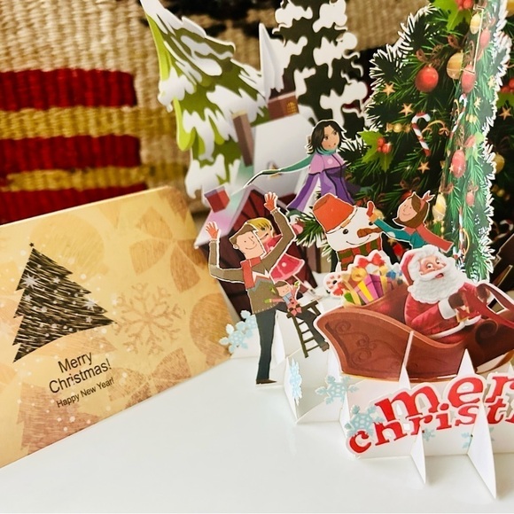 NWT 3D Pop Up Laser Cut Christmas Card Holiday - Picture 6 of 10